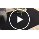 Modern washing carpet LINDO black, anti-slip, shaggy